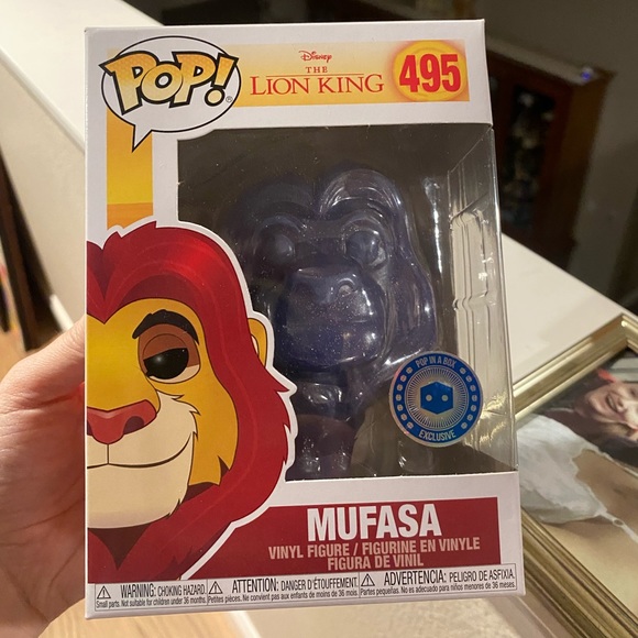 Mufasa pop in a box funko